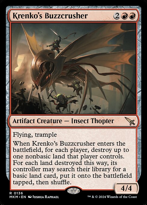 Krenko's Buzzcrusher [MKM #136] ES NM