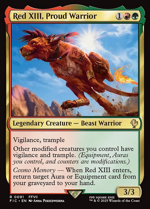 Red XIII, Proud Warrior [FIC #91] EN NM
