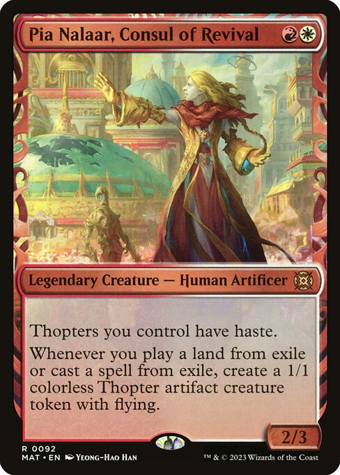 Pia Nalaar, Consul of Revival (V.1) [XMAT #92] EN NM