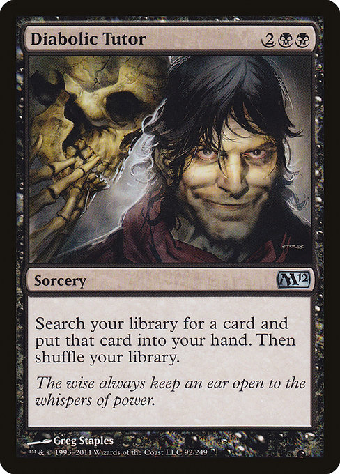 Diabolic Tutor [M12 #92] ES EX