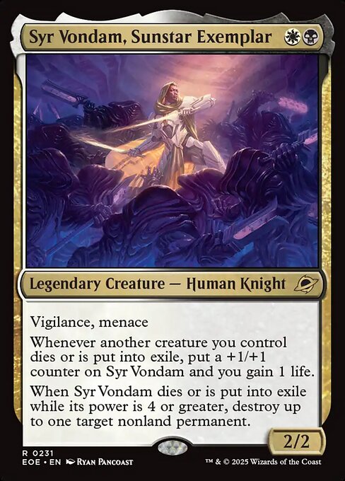 Syr Vondam, Sunstar Exemplar [EOE #231] EN NM