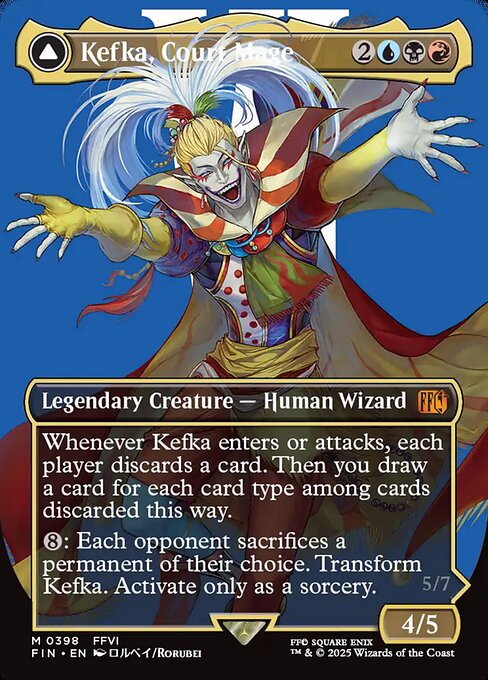 Kefka, Court Mage // Kefka, Ruler of Ruin (V.2) [XFIN #398] EN NM