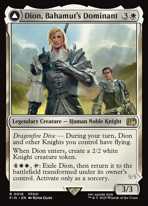 Dion, Bahamut's Dominant // Bahamut, Warden of Light [FIN #16] EN NM