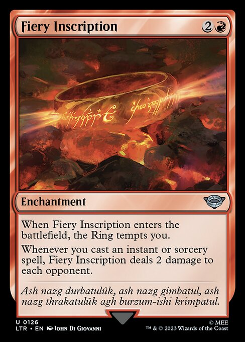 Fiery Inscription [LTR #126] EN NM