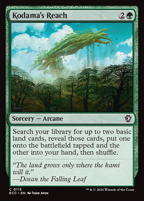 Kodama's Reach [ECC #113] EN NM