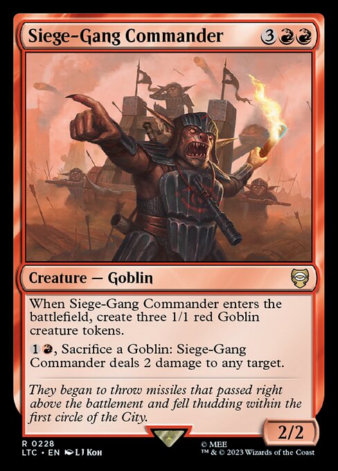 Siege-Gang Commander [LTC #228] EN NM