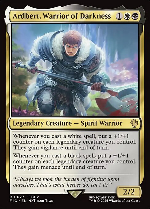 Ardbert, Warrior of Darkness [FIC #77] EN NM