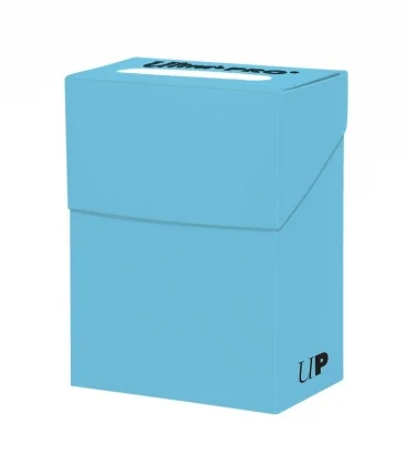 Caja de mazo Deck Box New Solid Azul Claro Ultra Pro.