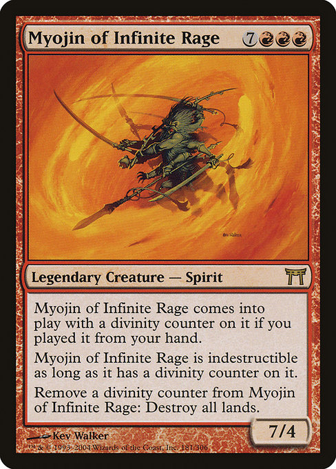 Myojin of Infinite Rage [CHK #181] ES NM