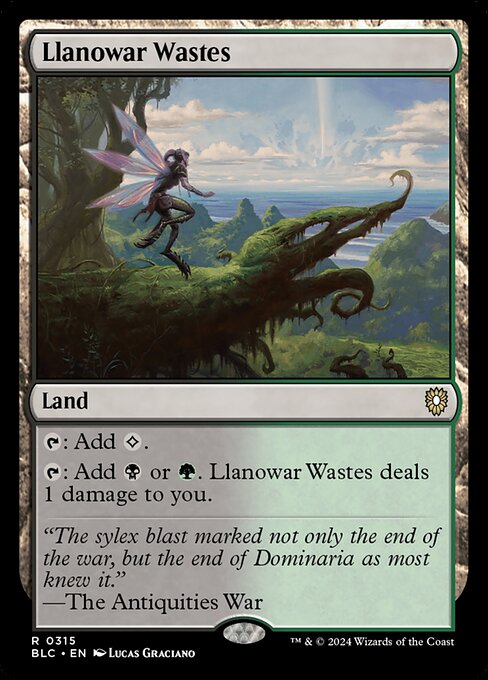 Llanowar Wastes [BLC #315] EN NM