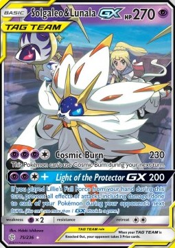 Solgaleo & Lunala GX [CEC #75] SPANISH NM
