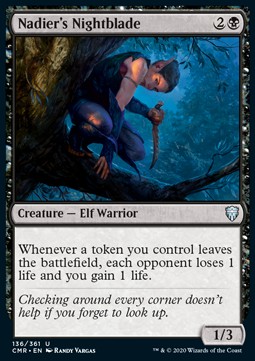 Nadier's Nightblade [CMR #136] ENGLISH NM