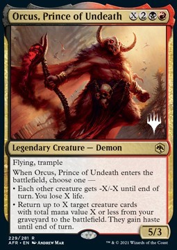 Orcus, Prince of Undeath (V.2) [PAFR #229] ES NM