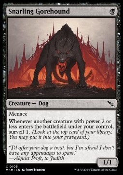 Snarling Gorehound [MKM #105] SPANISH NM