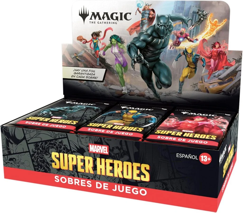 Caja de Sobres de Juego de Magic: The Gathering | Marvel Super Heroes (Versión en Español)