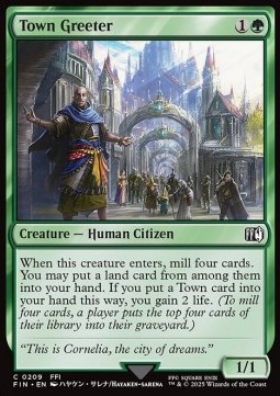 Town Greeter [FIN #209] ENGLISH NM