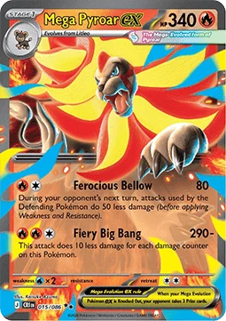 Mega Pyroar ex [CRI #015] SPANISH NM