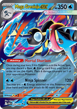 Mega Greninja ex [CRI #022] SPANISH NM