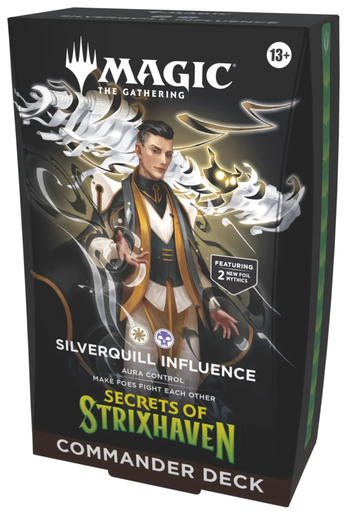 Magic: Secrets of Strixhaven - Mazo de Commander Silverquill Influence (Inglés)