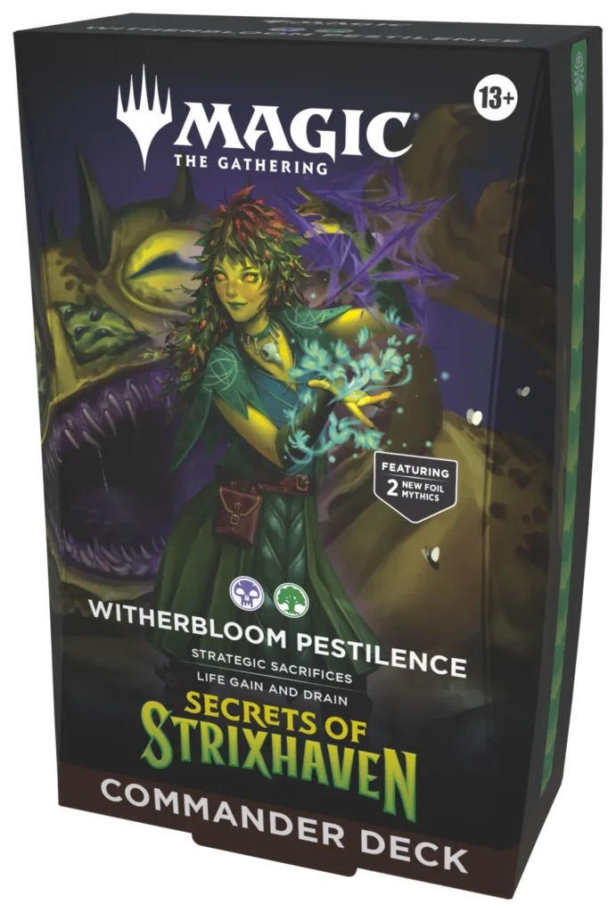 Magic: Secrets of Strixhaven - Mazo de Commander Witherbloom Pestilence (Inglés)