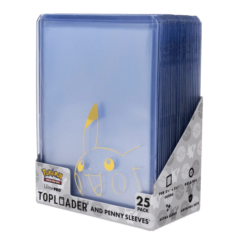 Combo Toploader & Penny Sleeves - Pikachu - 25 unidades