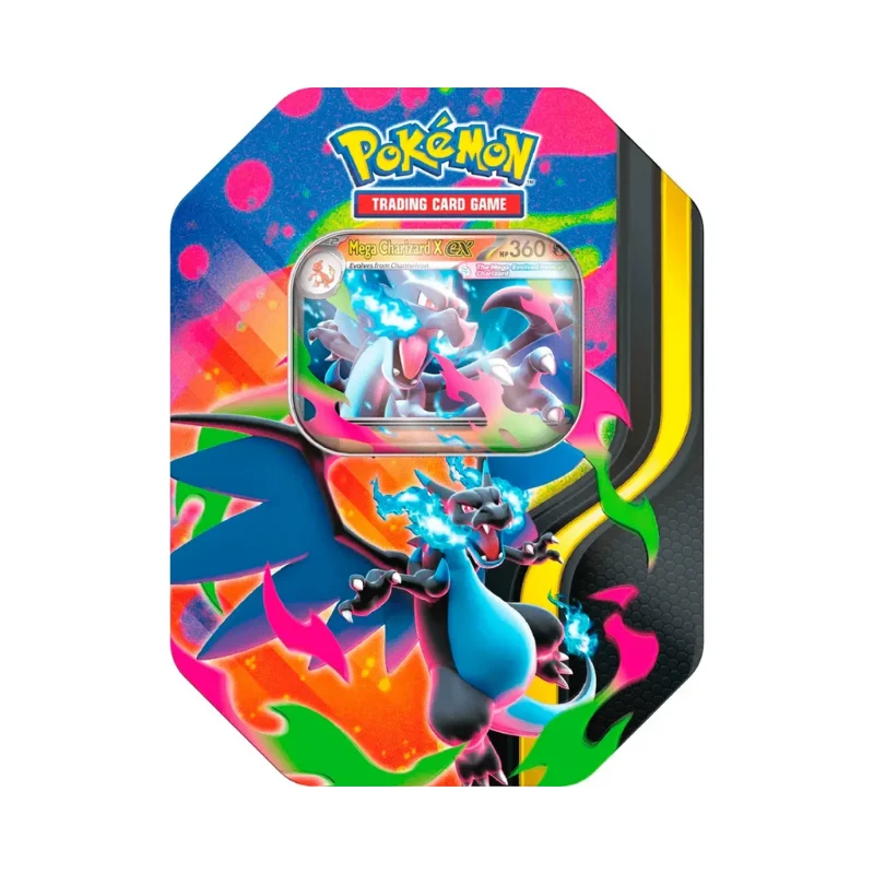 Pokémon JCC: Lata Mega-Charizard X (Castellano)