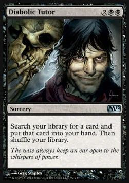 Diabolic Tutor [M12 #92] SPANISH EX