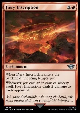 Fiery Inscription [LTR #126] ENGLISH NM