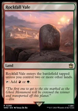Rockfall Vale [WHO #298] ENGLISH NM