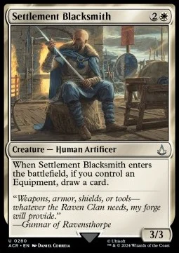 Settlement Blacksmith [XACR #280] ENGLISH NM