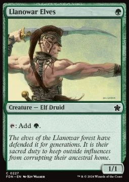 Llanowar Elves [FDN #227] ENGLISH NM