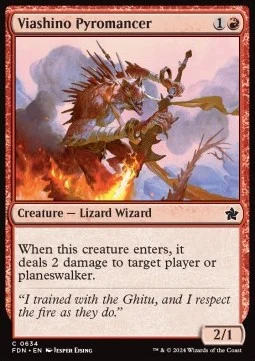 Viashino Pyromancer [SFDN #634] ENGLISH NM