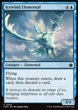 Icewind Elemental [FDN #42] ENGLISH NM