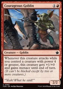 Courageous Goblin [FDN #82] ENGLISH NM