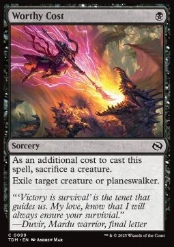 Worthy Cost [TDM #99] ENGLISH NM
