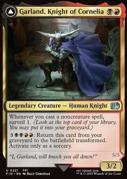 Garland, Knight of Cornelia // Chaos, the Endless [FIN #221] ENGLISH NM
