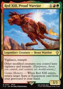 Red XIII, Proud Warrior [FIC #91] ENGLISH NM