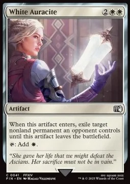 White Auracite [FIN #41] ENGLISH NM