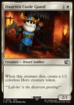 Dwarven Castle Guard [FIN #18] ENGLISH NM