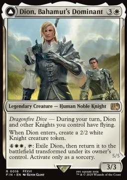 Dion, Bahamut's Dominant // Bahamut, Warden of Light [FIN #16] ENGLISH NM