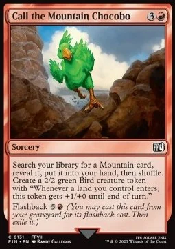Call the Mountain Chocobo [FIN #131] ENGLISH NM