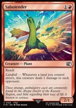 Sabotender [FIN #153] ENGLISH NM