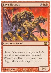 Lava Hounds [8ED #198] ENGLISH NM
