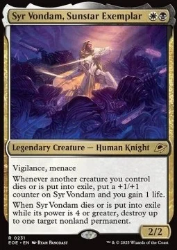 Syr Vondam, Sunstar Exemplar [EOE #231] ENGLISH NM