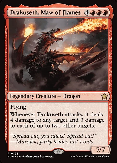 Drakuseth, Maw of Flames [FDN #193] SPANISH NM