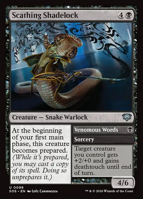Scathing Shadelock // Venomous Words [SOS #98] ITALIAN NM
