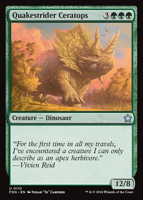 Quakestrider Ceratops [FDN #110] SPANISH NM