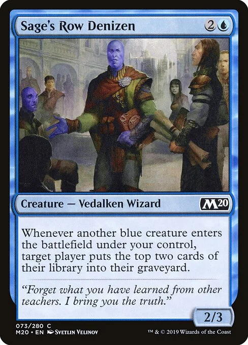 Sage's Row Denizen [M20 #73] ENGLISH NM