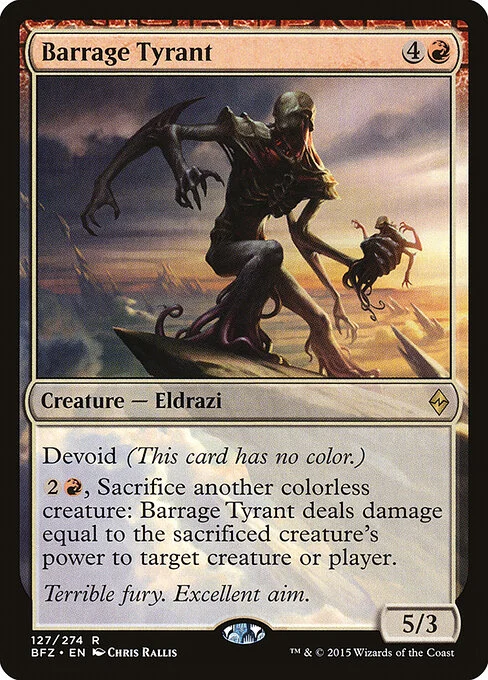 Barrage Tyrant [BFZ #127] ITALIAN NM