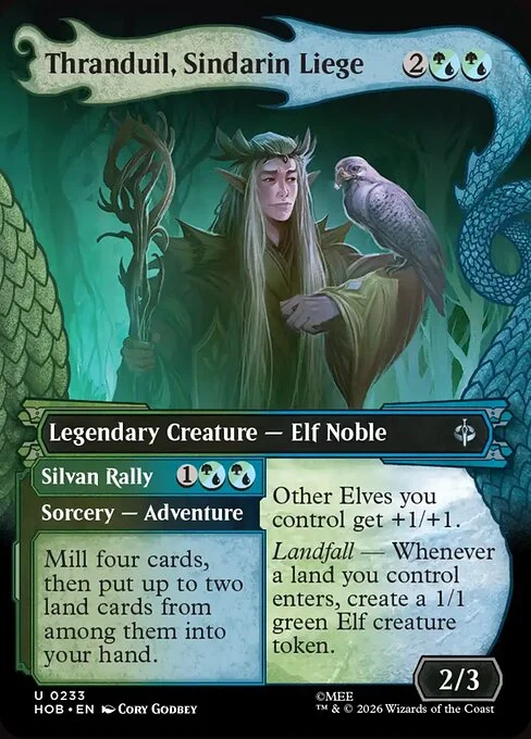 Thranduil, Sindarin Liege // Silvan Rally (V.1) [XHOB #233] SPANISH NM